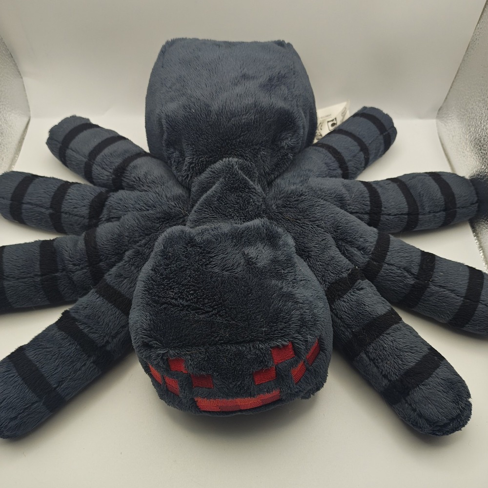 Minecraft Spider Mojang Spin Master Jinx Plush Stuffed 2013 Gamer Fun Minky 16"